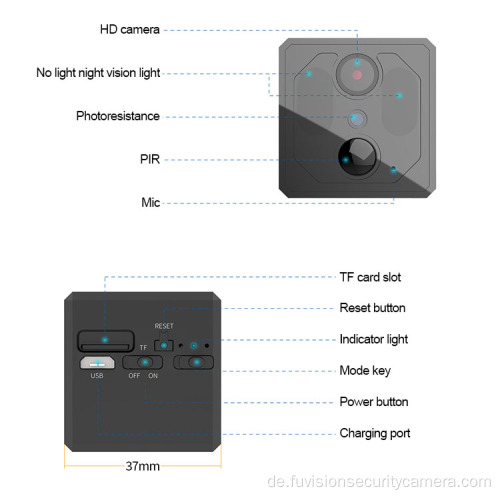 1080p S3 Mini Small Wifi Wireless Spionagekamera